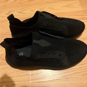 Black Slip-On Sneakers